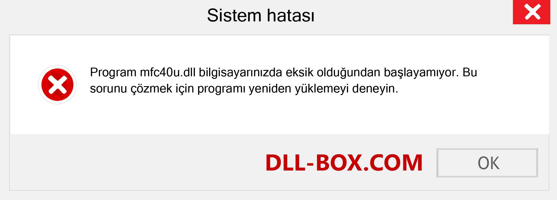 mfc40u.dll dosyası eksik mi? Windows 7, 8, 10 için İndirin - Windows'ta mfc40u dll Eksik Hatasını Düzeltin, fotoğraflar, resimler